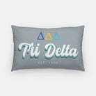 Tri Delta Retro Lumbar Pillow 