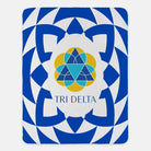 Tri Delta XL 60x80 Sherpa Throw Blanket - Blue Tribal Throw Blankets