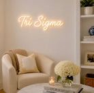 Tri Sigma LED Neon Script Sign w/ Dimmer