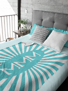 Tri Sigma XL 60x80 Sherpa Throw Blanket Starburst Throw Blankets