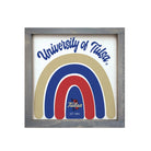 University of Tulsa Wood Sign - Rainbow - 12"x12" | Gifts  and Decor | Official Merchandise | Festive Fit Home