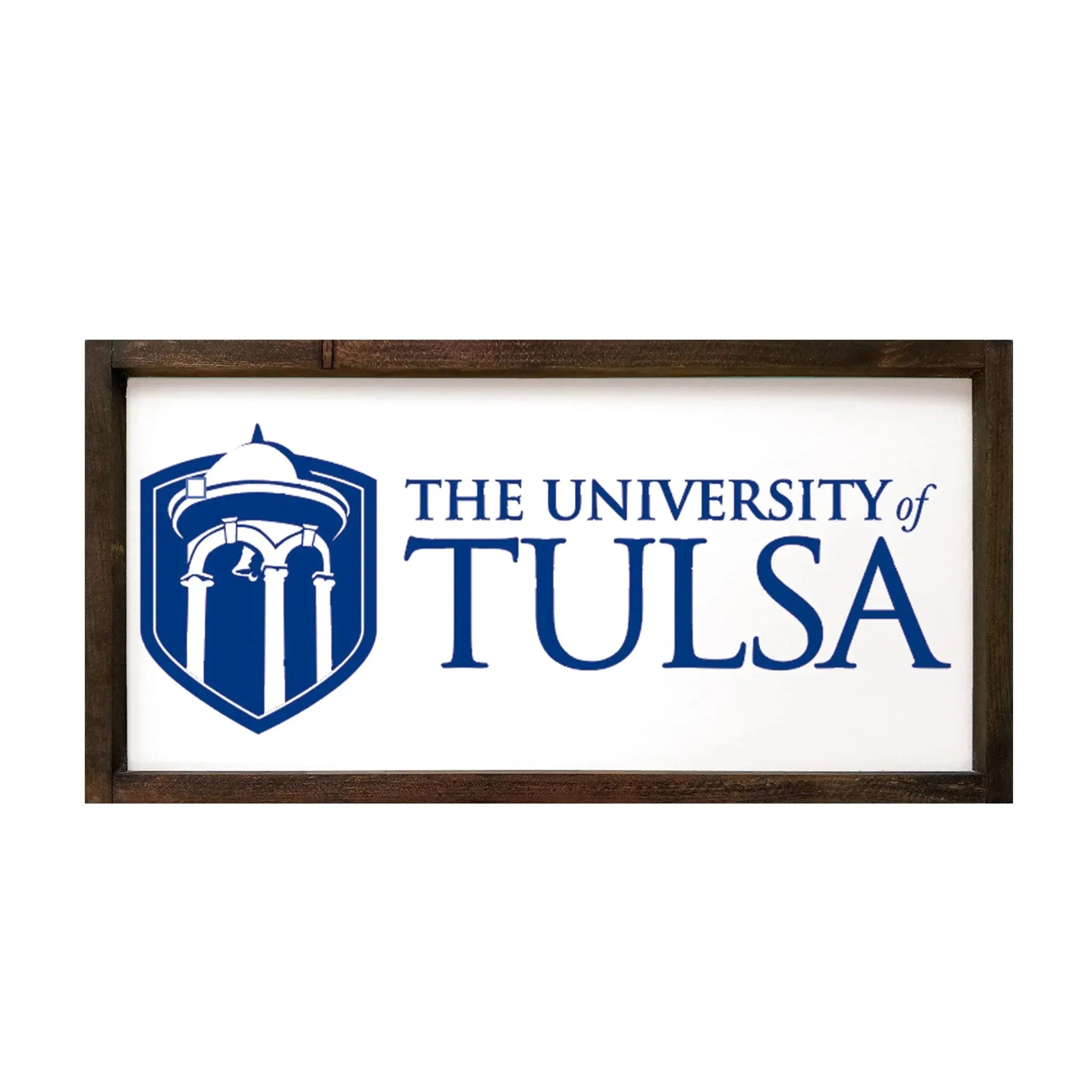 University of Tulsa Large 12x24 Traditional Wood Framed Sign Wall Art & Signs