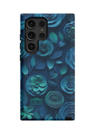 UNC Wilmington Samsung Galaxy 24, 23 Mobile Phone Case -3D Floral