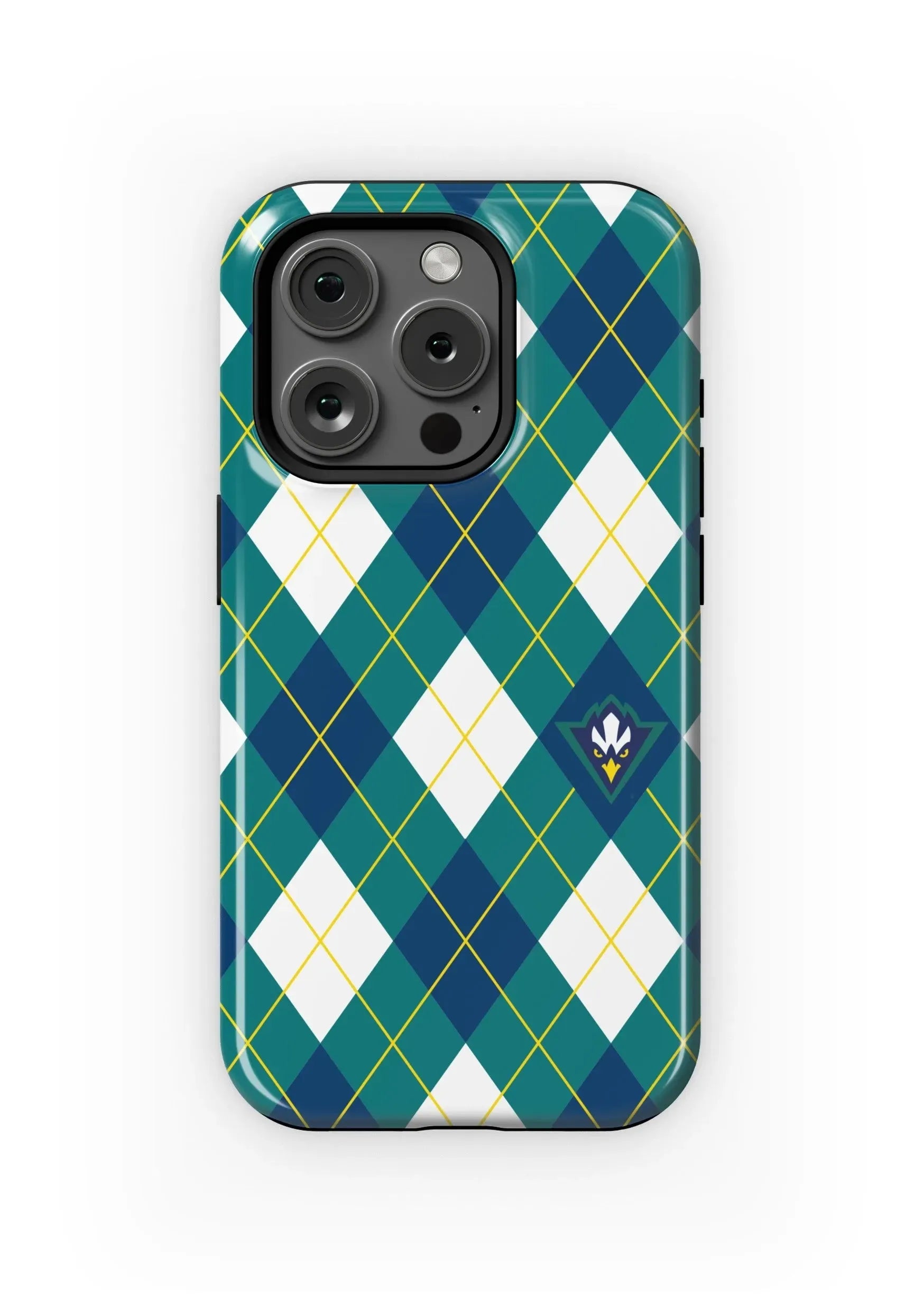 UNC Wilmington iPhone 15, 14, 13 Mobile Phone Case - Argyle Gloss Mobile Phone Cases