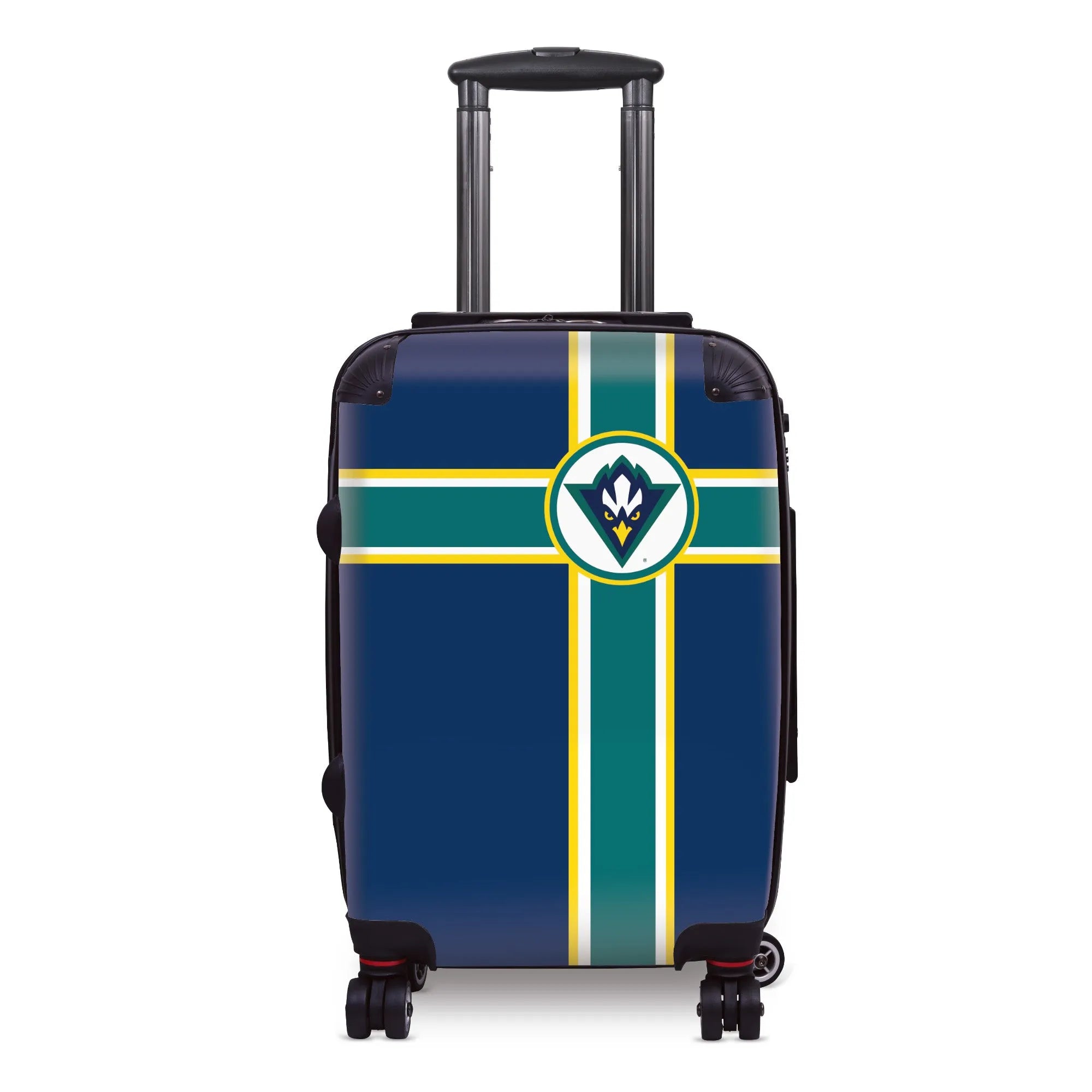 UNC Wilmington 20" Carry-On Suitcase Luggage - Cross Stripes | UNCW