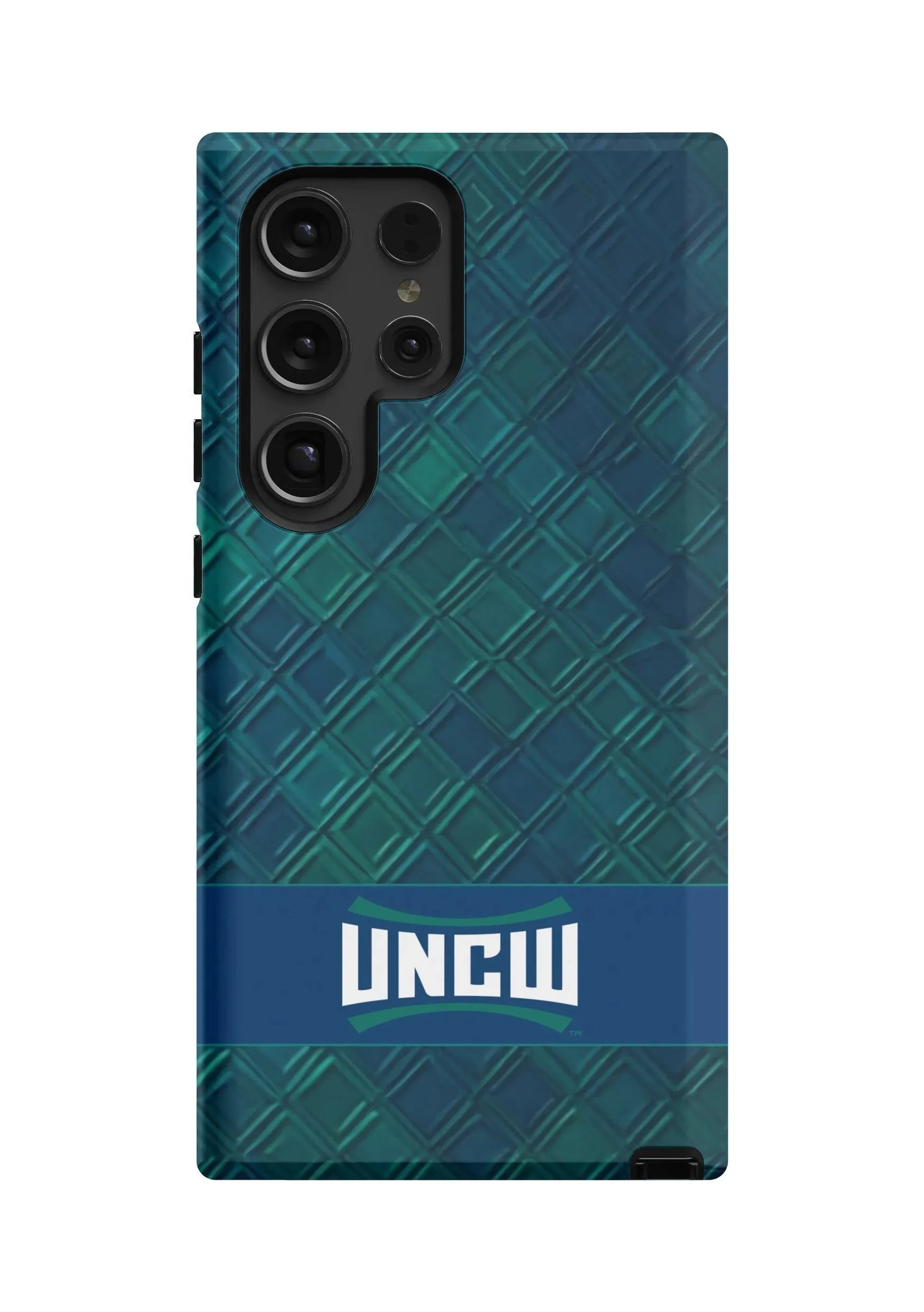 UNC Wilmington Samsung Galaxy 24, 23 Mobile Phone Case -Diamond Pattern Gloss Mobile Phone Cases