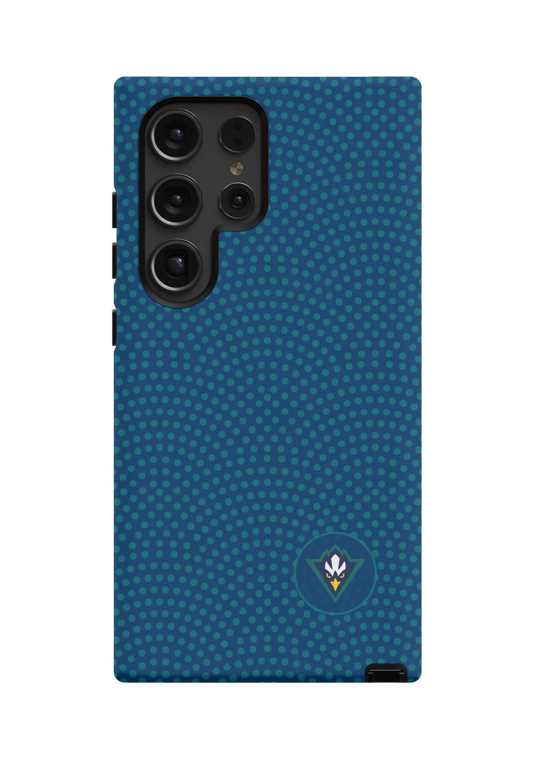 UNC Wilmington Samsung Galaxy 24, 23 Mobile Phone Case - Navy Dots