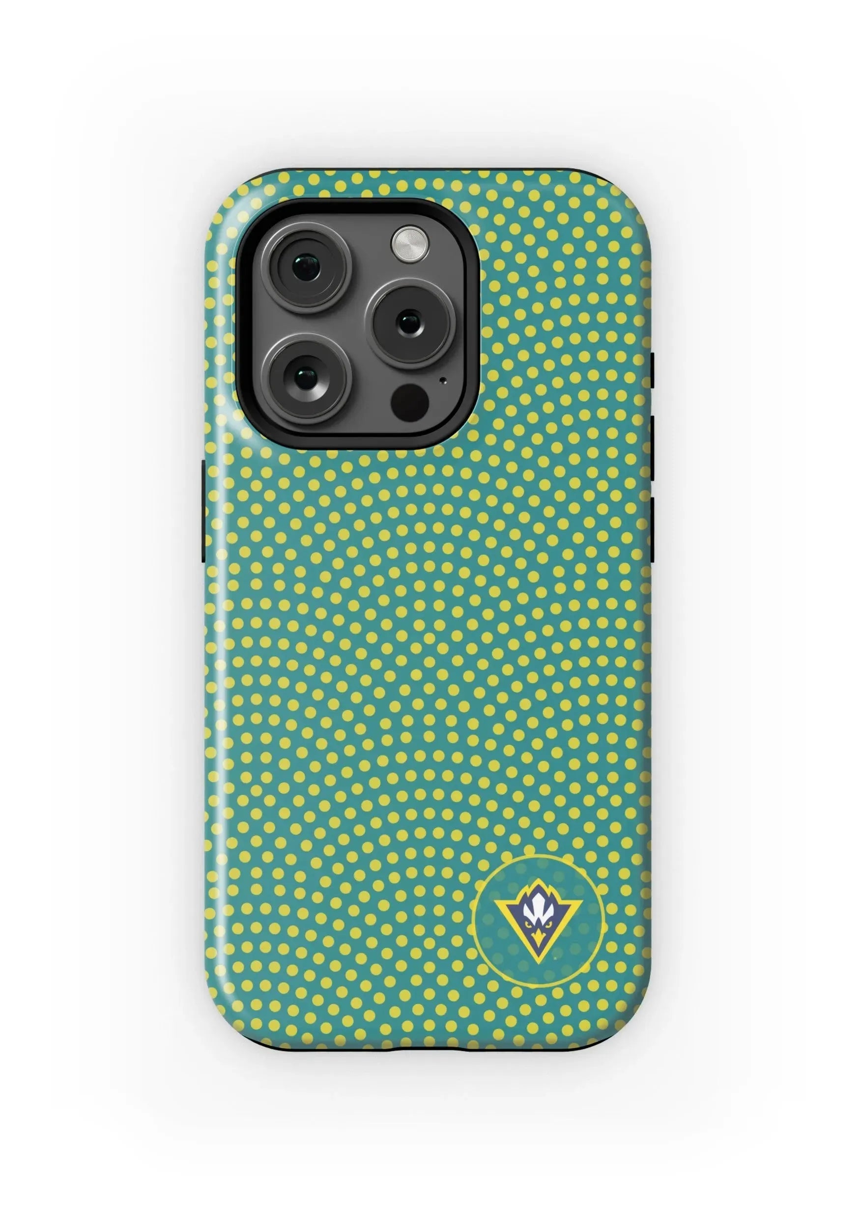 UNC Wilmington iPhone 15, 14, 13 Mobile Phone Case - Yellow Dots Matte Mobile Phone Cases