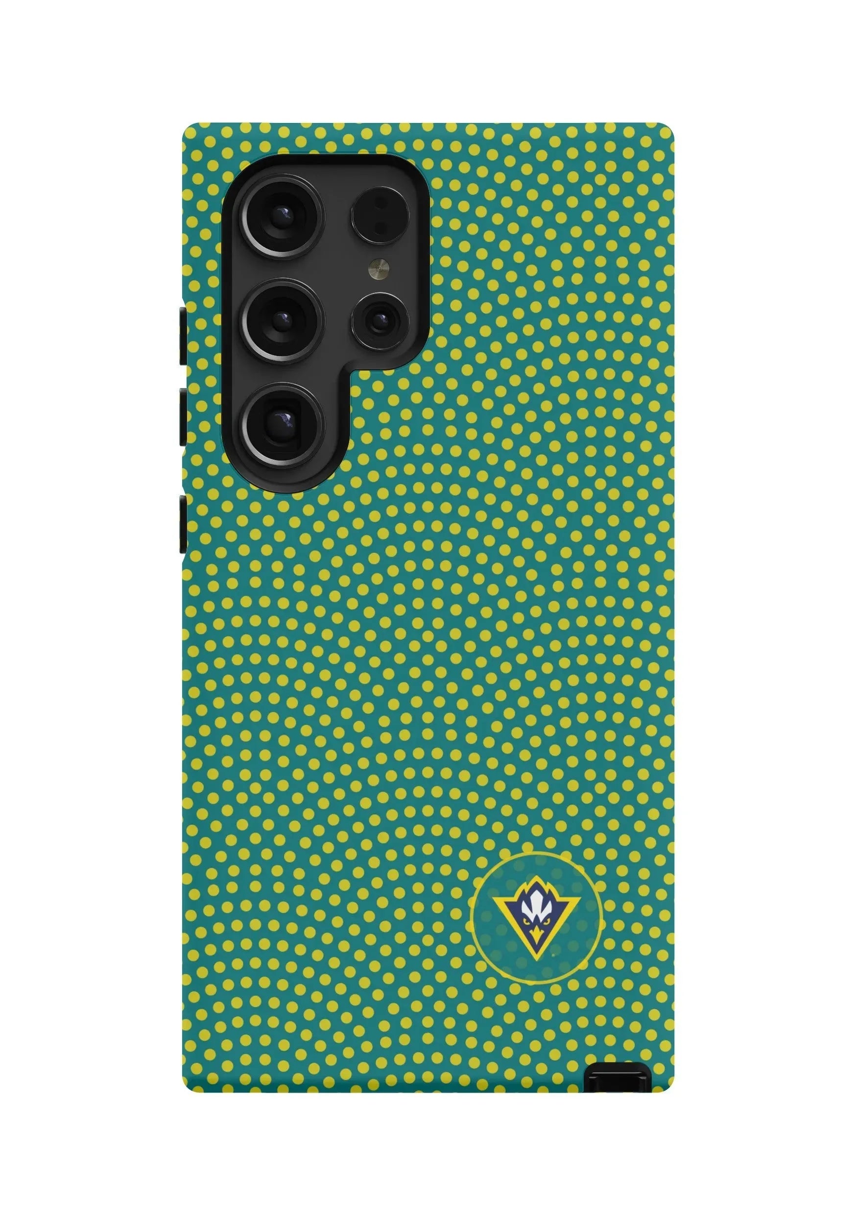 UNC Wilmington Samsung Galaxy 24, 23 Mobile Phone Case -Yellow Dots Matte Mobile Phone Cases