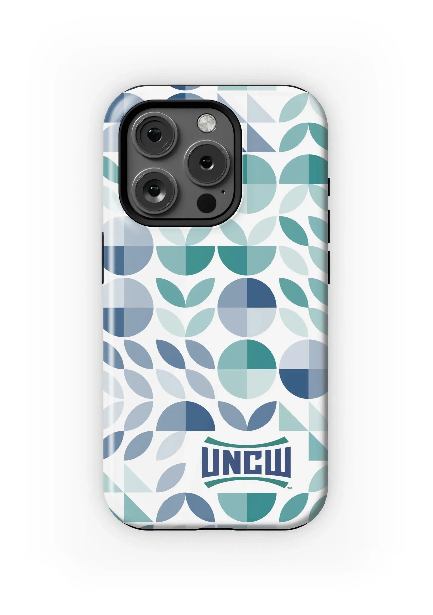 UNC Wilmington iPhone 15, 14, 13 Mobile Phone Case - Geo Petals Matte Mobile Phone Cases