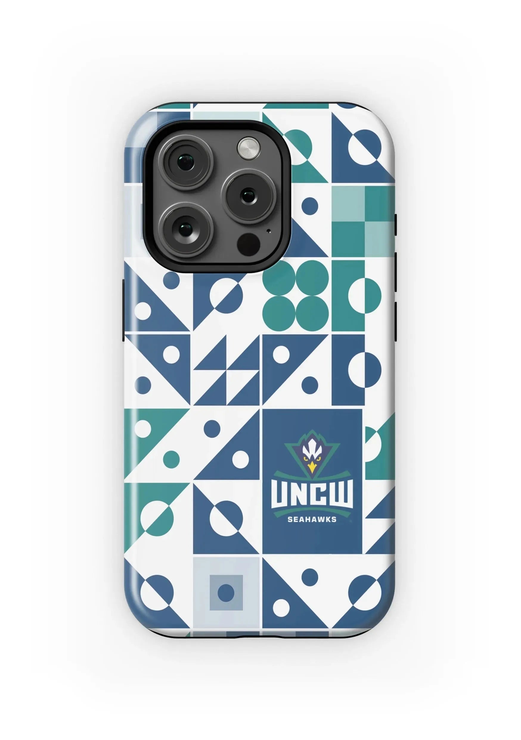 UNC Wilmington iPhone 16, 15, 14 Mobile Phone Case - Geo Matte Mobile Phone Cases