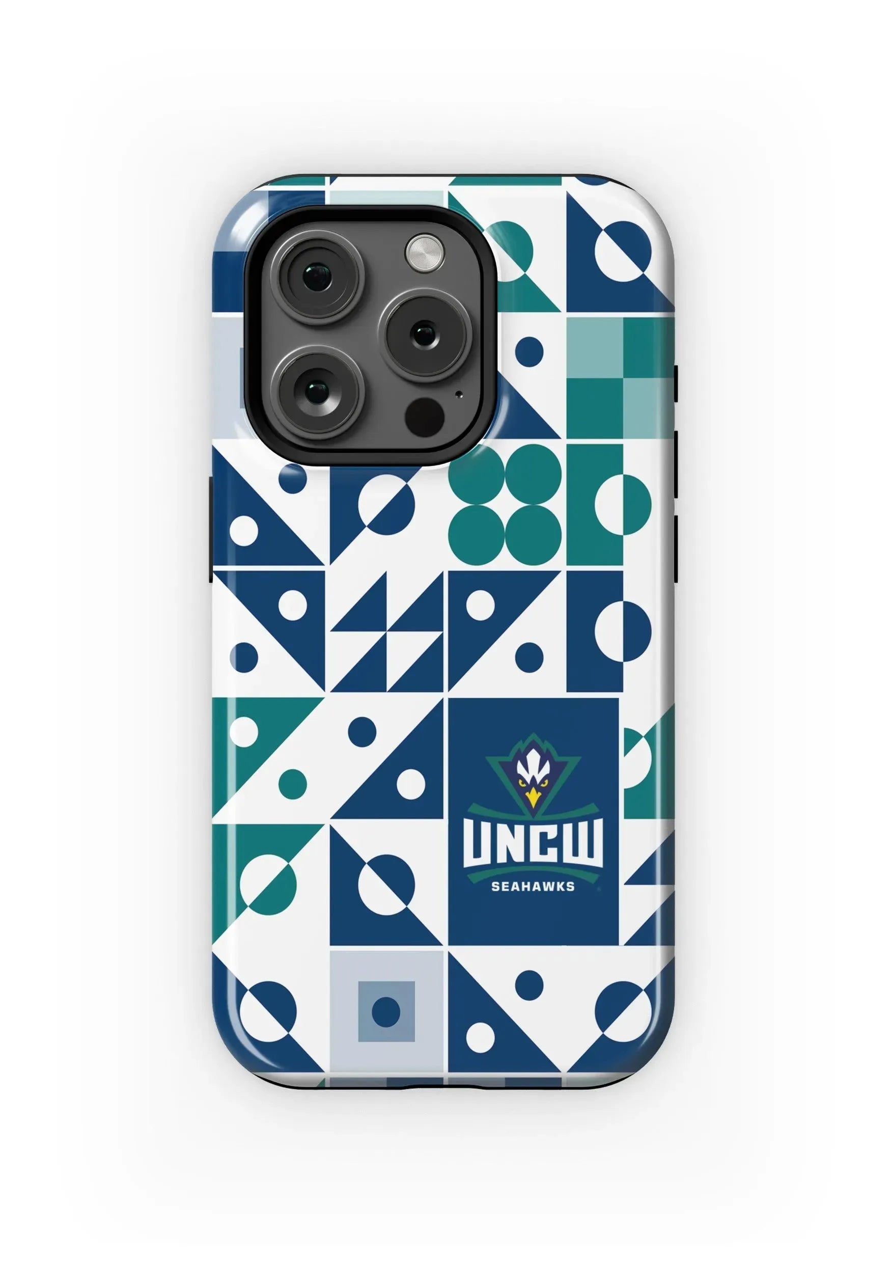UNC Wilmington iPhone 16, 15, 14 Mobile Phone Case - Geo Gloss Mobile Phone Cases