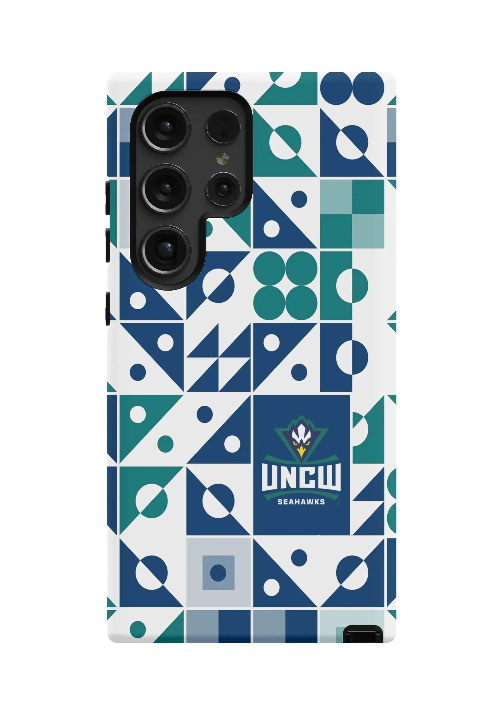 UNC Wilmington Samsung Galaxy 24, 23 Mobile Phone Case -Geo Matte Mobile Phone Cases