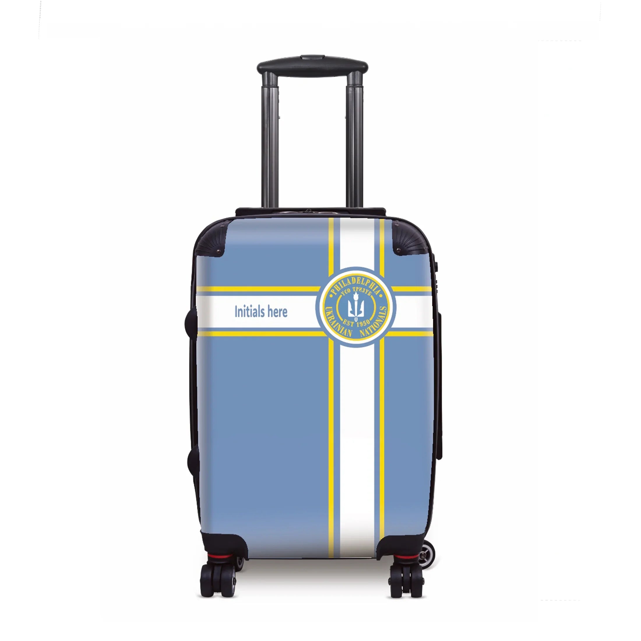 Philadelphia Ukrainian Nationals 20" Carry-on Suitcase Luggage - Stripe Suitcases