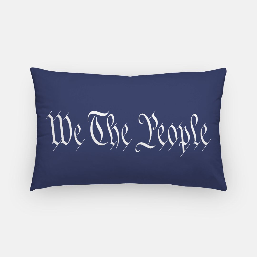 We The People Lumbar Throw Pillow Cover