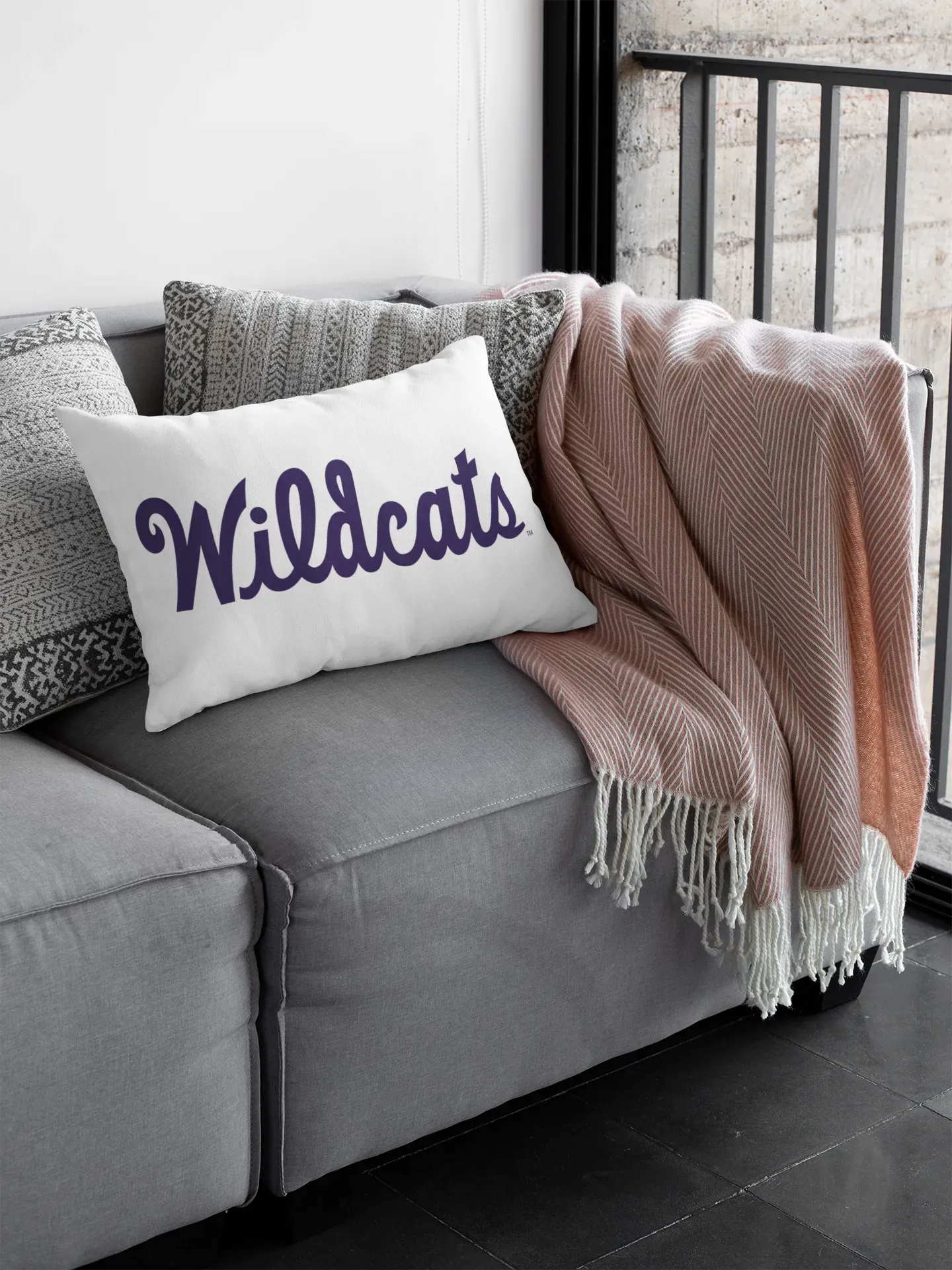 Kansas State University Wildcats Lumbar Pillow Cover Pillow Covers