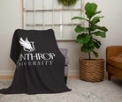 Winthrop Sherpa Blanket - Black Traditional 60"x80" | Official Gifts | Festive Fit Home