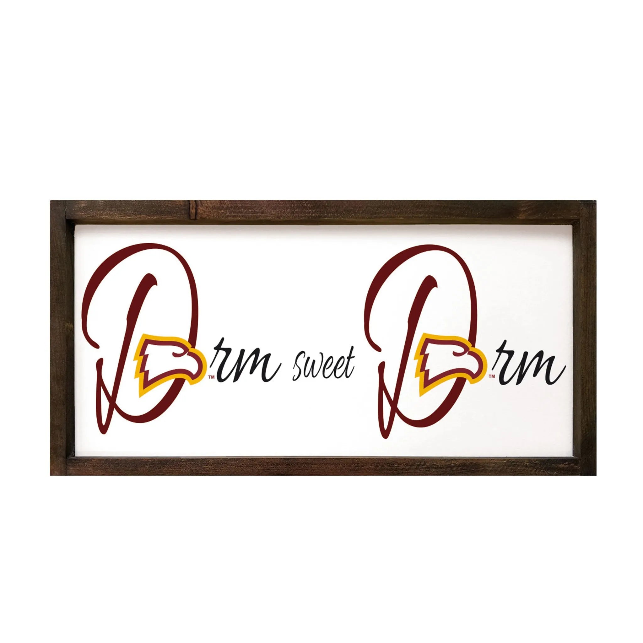 Winthrop University Sign "Dorm Sweet Dorm" - 12"x24" | Custom Gifts | Official Merchandise | Festive Fit Home