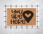 You Are Here Coir Doormat Door Mats