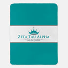 Zeta Tau Alpha XL 60x80 Blanket - Traditional Center Band | ZTA Gifts 