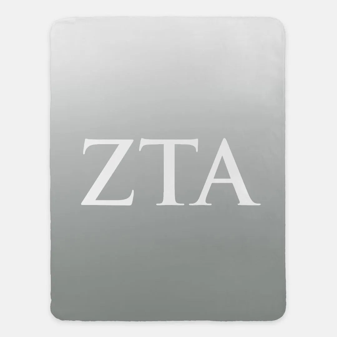 Zeta Tau Alpha Sherpa Blanket - Gradient - 60"x80" | Official Gifts | Festive Fit Home