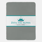 Zeta Tau Alpha XL 60x80 Blanket - Traditional Center Band | ZTA Gifts 