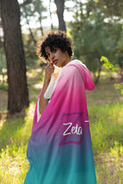 Zeta Tau Alpha Sherpa Hooded Blanket - Gradient | Gift Shop | Decor | Festive Fit Home | Big and Little Gifts