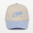Zeta Embroidered Two-Tone Baseball Cap - Script 1874 | Custom Gifts