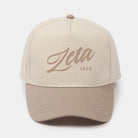 Zeta Embroidered Two-Tone Baseball Cap - Script 1874 | Custom Gifts