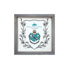 Zeta Tau Alpha 12x12 Wood Framed Sign - Violet Frame Weathered Gray Wall Art & Signs