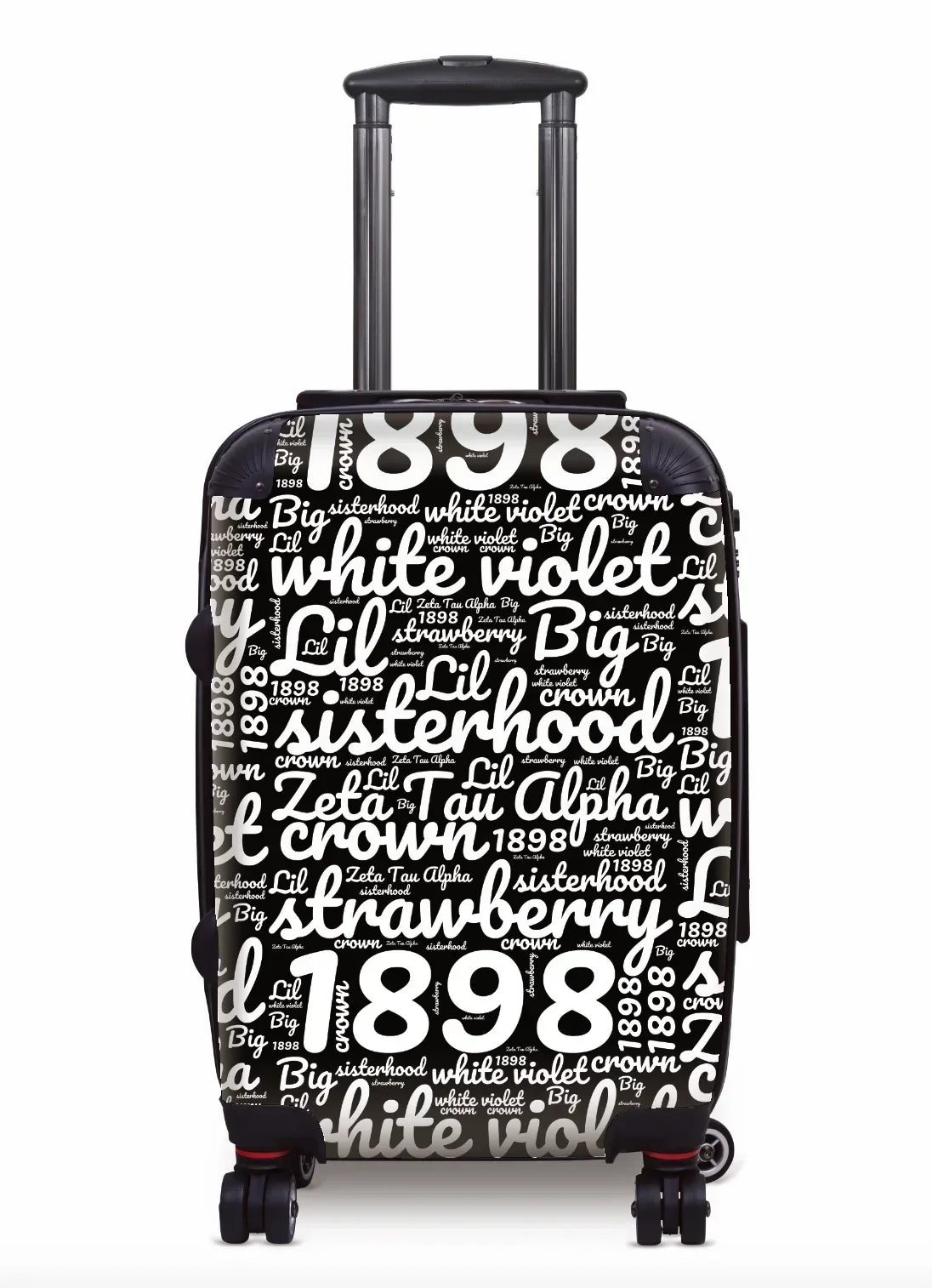 Zeta Tau Alpha Carry-on Luggage - Expression Art Black