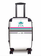 Zeta Tau Alpha Carry-on Luggage - Preppy Stripes Suitcases