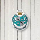 Zeta Tau Alpha Crest Custom-Shape Throw Pillow | ZTA Gifts | Campus Greek Fit