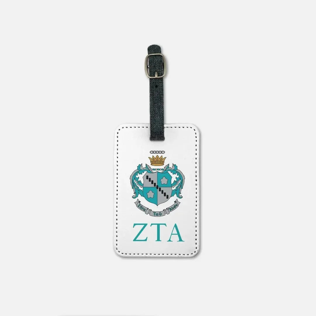 Zeta Tau Alpha Luggage Tag - Crest (Set of 2) Luggage Tags