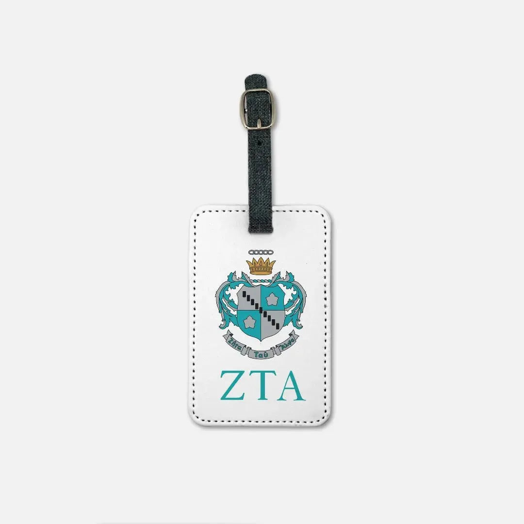 Zeta Tau Alpha Luggage Tag - Crest (Set of 2) Luggage Tags