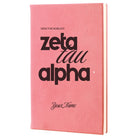 Zeta Tau Alpha Personalized Leatherette Notebook Journal
