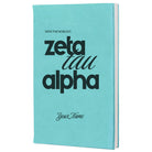 Zeta Tau Alpha Personalized Leatherette Notebook Journal