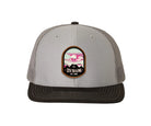 Zeta Tau Alpha Richardson 112 UV Print Leatherette Patch Trucker Hat - Ventura Gray Charcoal Black Trucker Hat