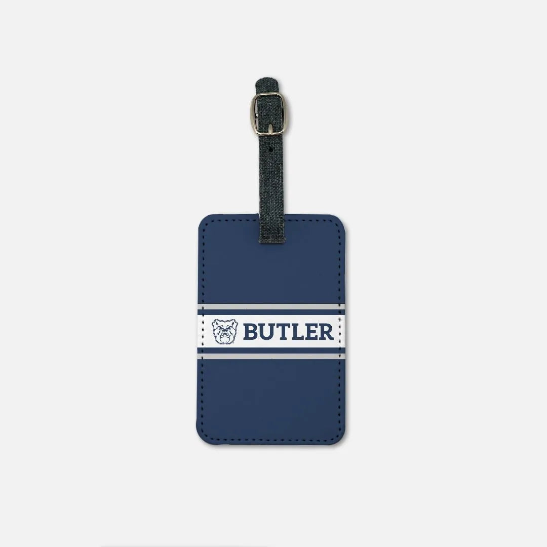 Butler University  Luggage Tag - Blue Stripe | Suitcase Bookbag Tag