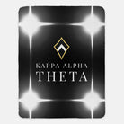 Kappa Alpha Theta Blanket XL 60x80 Black Flashing Lights | Custom Gift