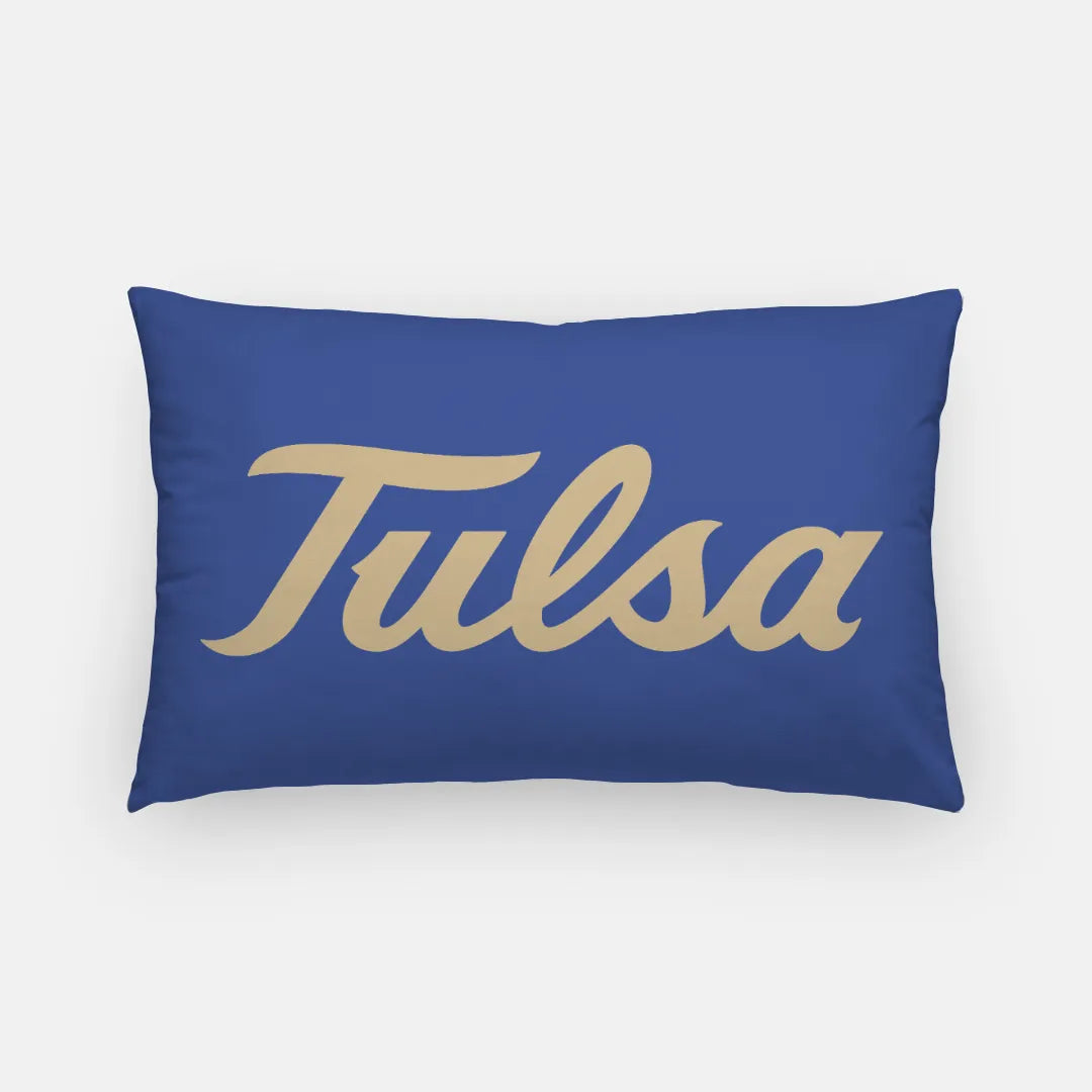 University of Tulsa Lumbar Pillow Cover | Gifts and Dorm Decor | Festive Fit Home