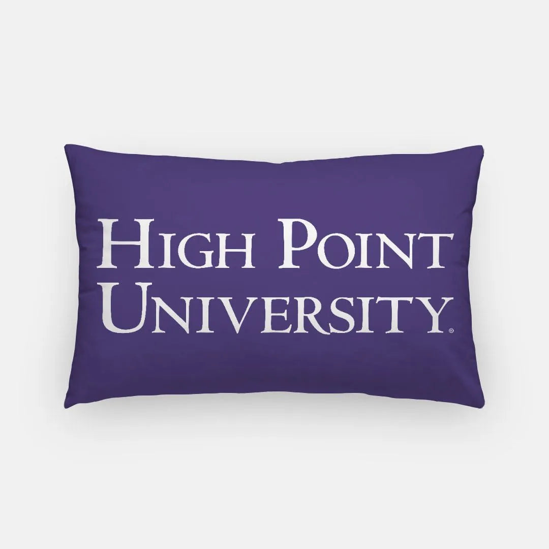 High Point University Traditional Lumbar Throw Pillow Cover | HPU Gift