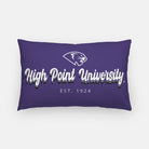 High Point University Lumbar Throw Pillow - Retro Layered Letters | Gifts and Decor | Festive Fit Home