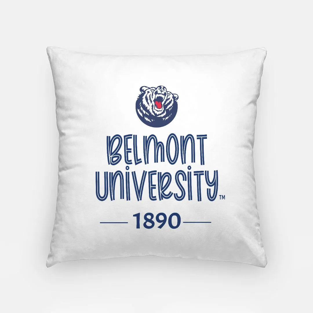 Belmont University 1890 Pillow Cover | Custom Bruins Gifts & Decor