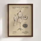 Dress Form US Patent Wall Print | Fashion Wall Print | Dorm Decor