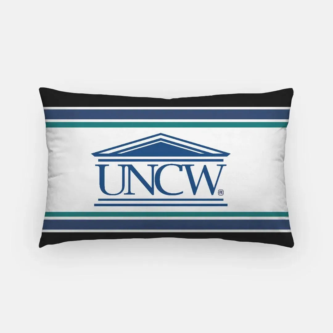UNCW Traditional Striped Lumbar Pillow Cover Pillow Covers