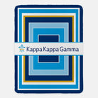 Kappa Kappa Gamma Blanket XL 60x80 - Geo | Official KKG Merchandise | Festive Fit Home