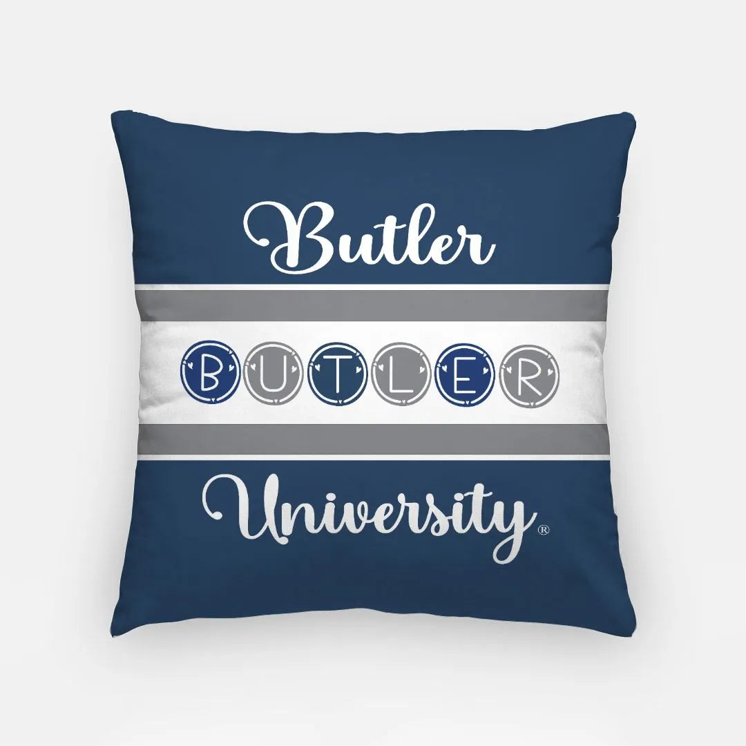 Butler University Pillow Cover - Dots 18" | Grad Gifts | Official Merchandise | Festive Fit Home