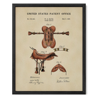 Horse Riding Saddle US Patent Art Print | Equestrian Wall Art | Dorm