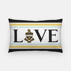 Kappa Alpha Theta Lumbar Pillow Cover - "LOVE" Coat of Arms | Custom Gifts | Festive Fit Home